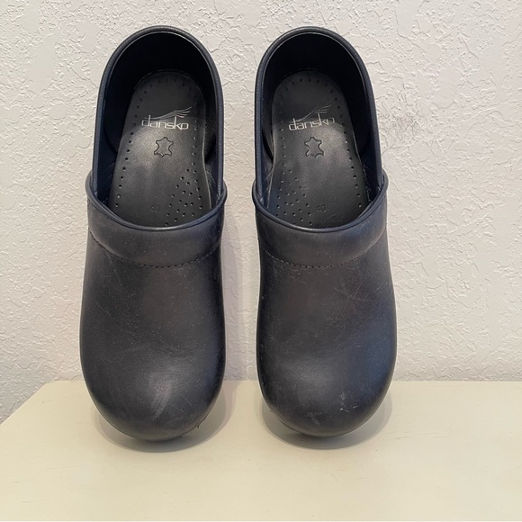 Dankso Clogs Shoes Black Leather Size 40 - Picture 2 of 11